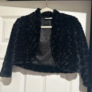 Black fur jacket